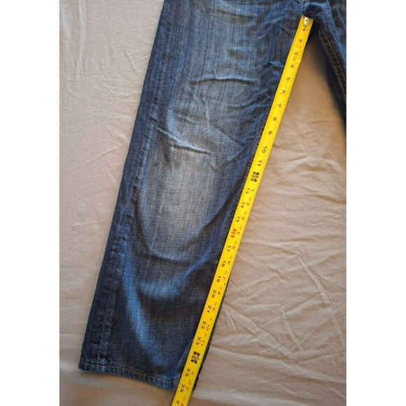 Men's Levi's 505 Straight Leg Regular Fit Medium Blue Jeans Size 34 X 30, EUC - Picture 3 of 8
